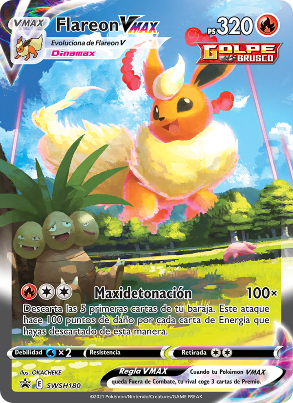 Flareon VMAX SWSH180 — Sword & Shield Promos (Spanish Pokémon TCG card)