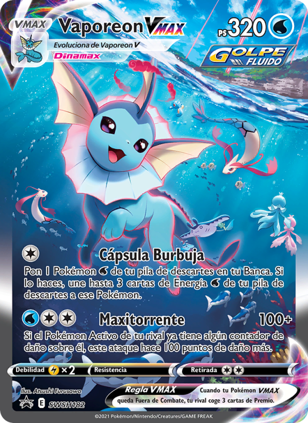 Vaporeon VMAX SWSH182 — Sword & Shield Promos (Spanish Pokémon TCG card)