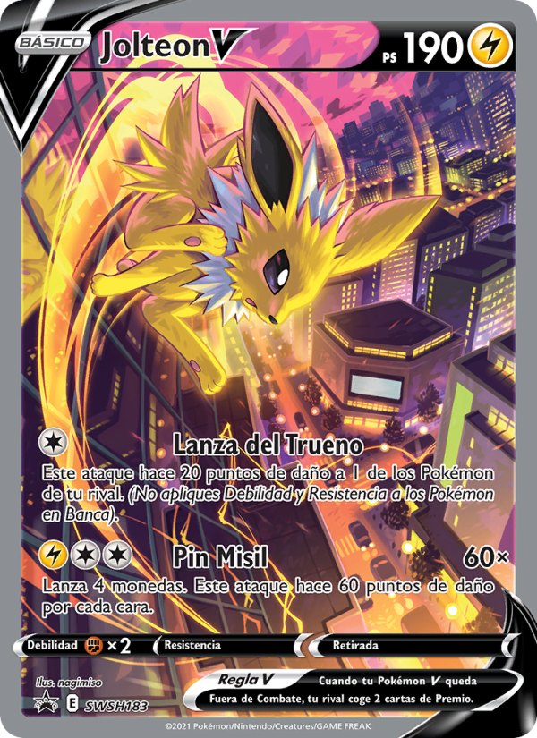 Jolteon V SWSH183 — Sword & Shield Promos (Spanish Pokémon TCG card)