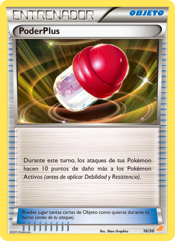 PoderPlus 16 — BW trainer Kit (Excadrill) (Spanish Pokémon TCG card)
