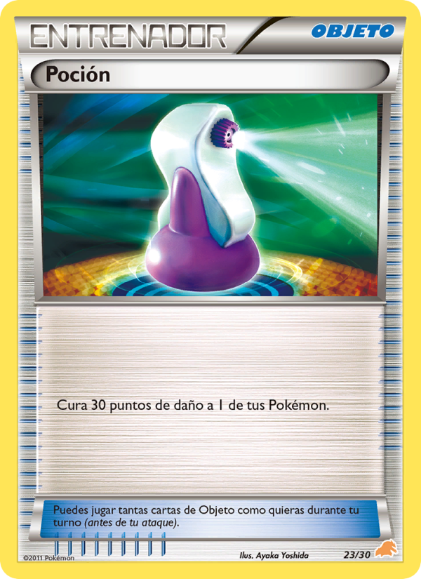 Poción 23 — BW trainer Kit (Excadrill) (Spanish Pokémon TCG card)