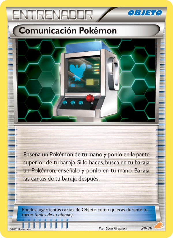 Comunicación Pokémon 24 — BW trainer Kit (Excadrill) (Spanish Pokémon TCG card)