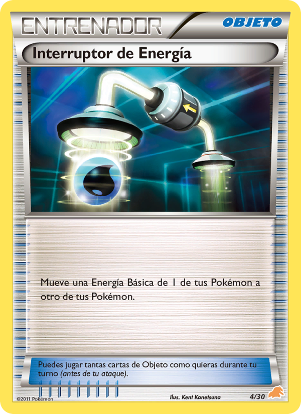 Interruptor de Energía 4 — BW trainer Kit (Excadrill) (Spanish Pokémon TCG card)