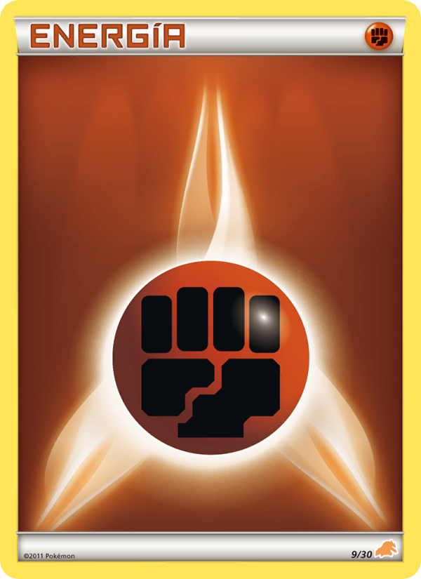 Energía Lucha 9 — BW trainer Kit (Excadrill) (Spanish Pokémon TCG card)
