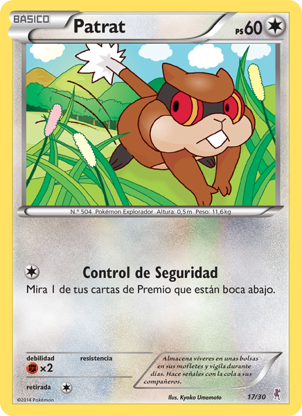 Patrat 17 — XY trainer Kit (Bisharp) (Spanish Pokémon TCG card)