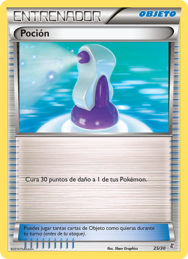 Poción 25 — XY trainer Kit (Bisharp) (Spanish Pokémon TCG card)