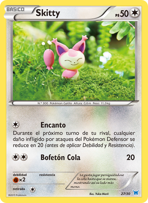Skitty 27 — XY trainer Kit (Latios) (Spanish Pokémon TCG card)