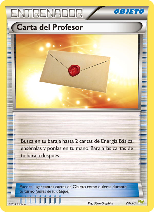 Carta del Profesor 24 — XY trainer Kit (Noivern) (Spanish Pokémon TCG card)