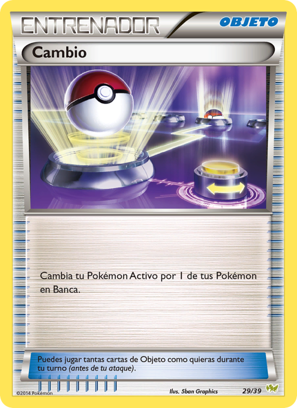 Cambio 29 — XY trainer Kit (Noivern) (Spanish Pokémon TCG card)