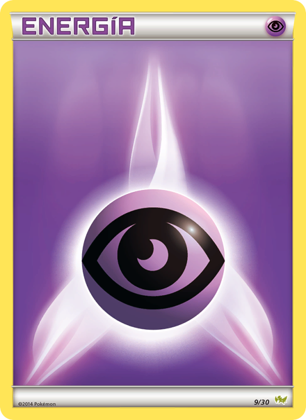 Energía Psíquica 9 — XY trainer Kit (Noivern) (Spanish Pokémon TCG card)