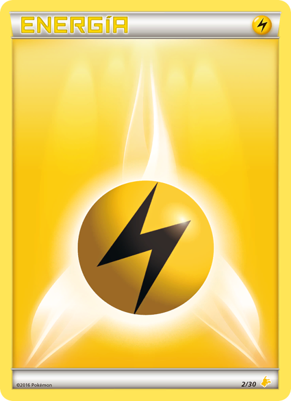 Energía Rayo 2 — XY trainer Kit (Pikachu Libre) (Spanish Pokémon TCG card)