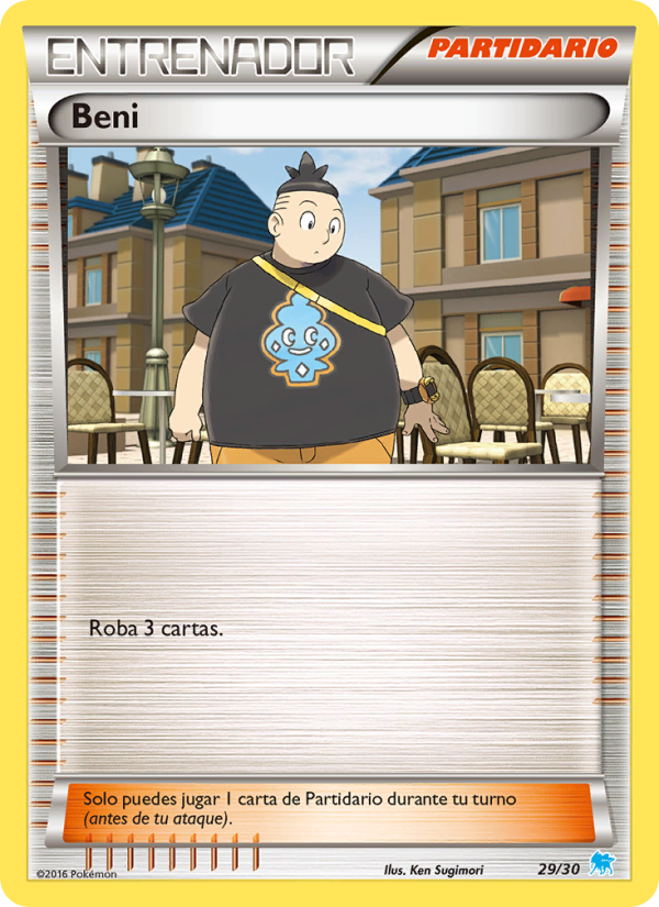 Beni 29 — XY trainer Kit (Suicune) (Spanish Pokémon TCG card)
