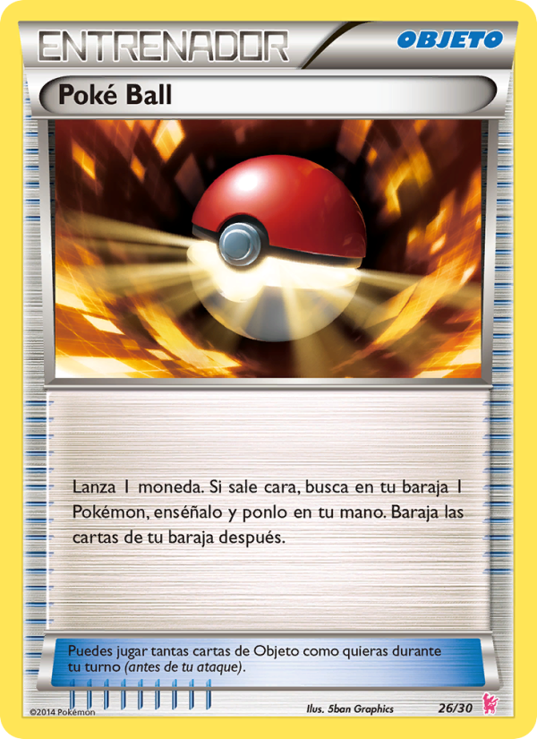 Poké Ball 26 — XY trainer Kit (Sylveon) (Spanish Pokémon TCG card)