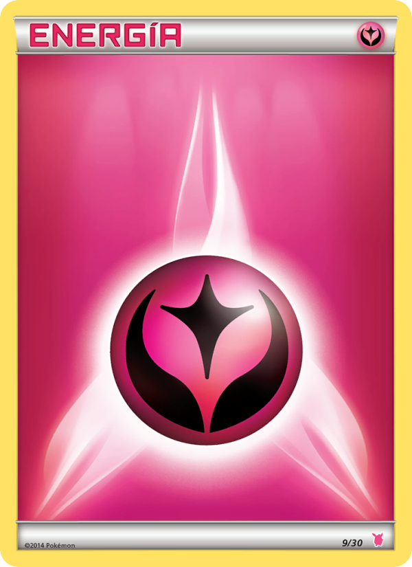 Energía Hada 9 — XY trainer Kit (Wigglytuff) (Spanish Pokémon TCG card)