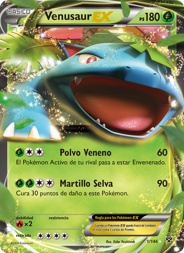 Venusaur EX 1 — XY (Spanish Pokémon TCG card)
