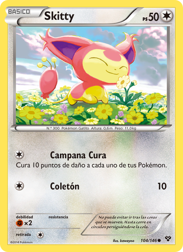 Skitty 104 — XY (Spanish Pokémon TCG card)