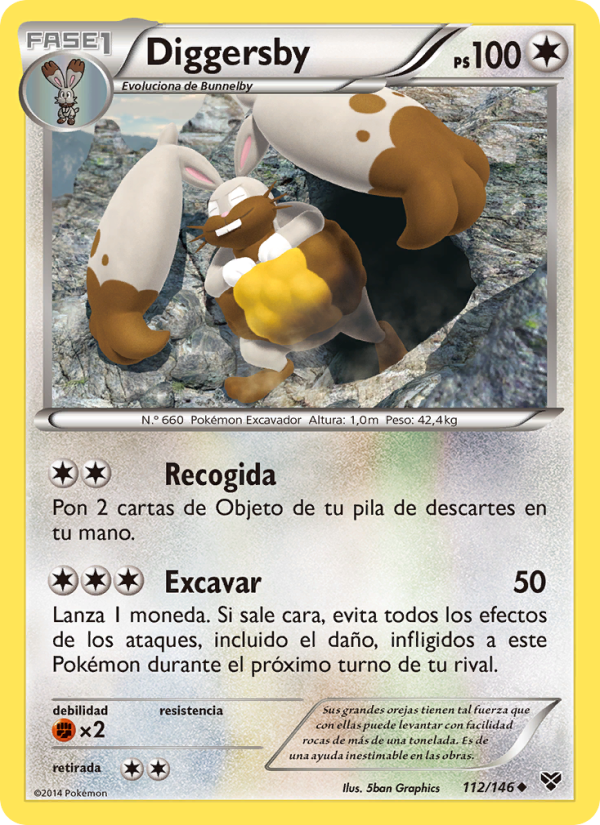 Diggersby 112 — XY (Spanish Pokémon TCG card)