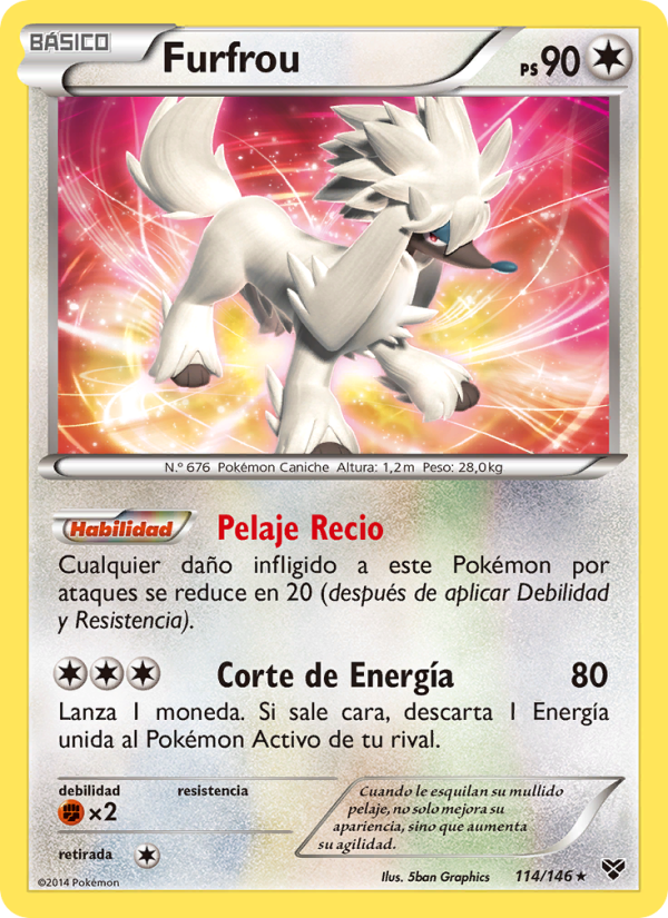 Furfrou 114 — XY (Spanish Pokémon TCG card)