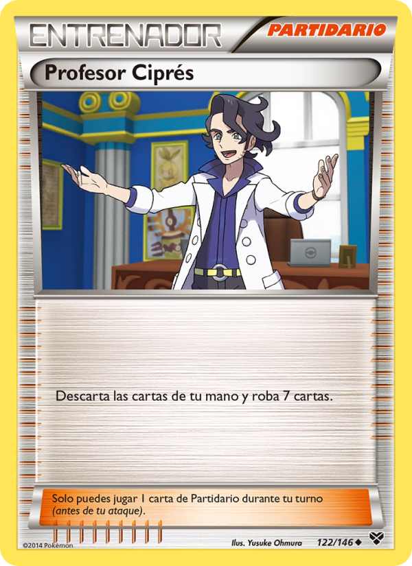 Profesor Ciprés 122 — XY (Spanish Pokémon TCG card)