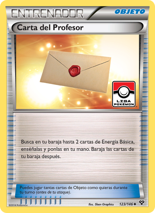 Carta del Profesor 123 — XY (Spanish Pokémon TCG card)