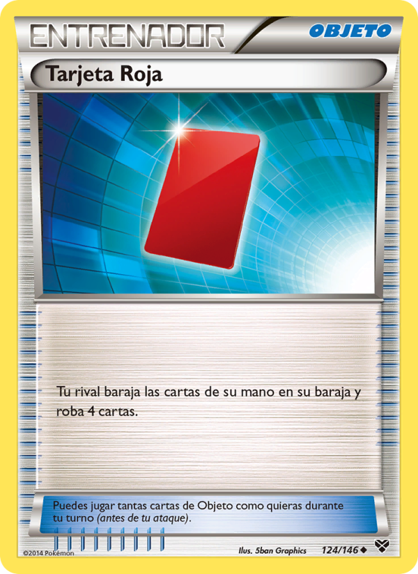 Tarjeta Roja 124 — XY (Spanish Pokémon TCG card)