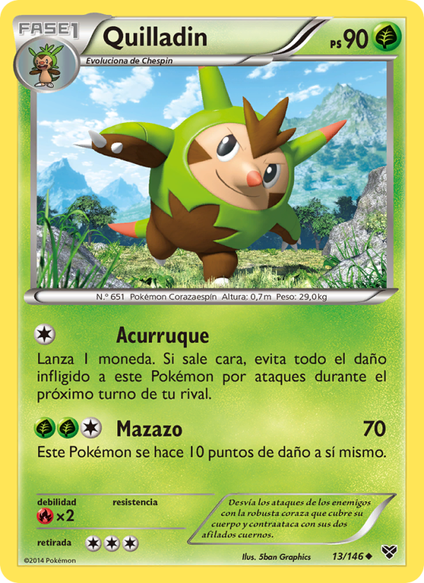 Quilladin 13 — XY (Spanish Pokémon TCG card)