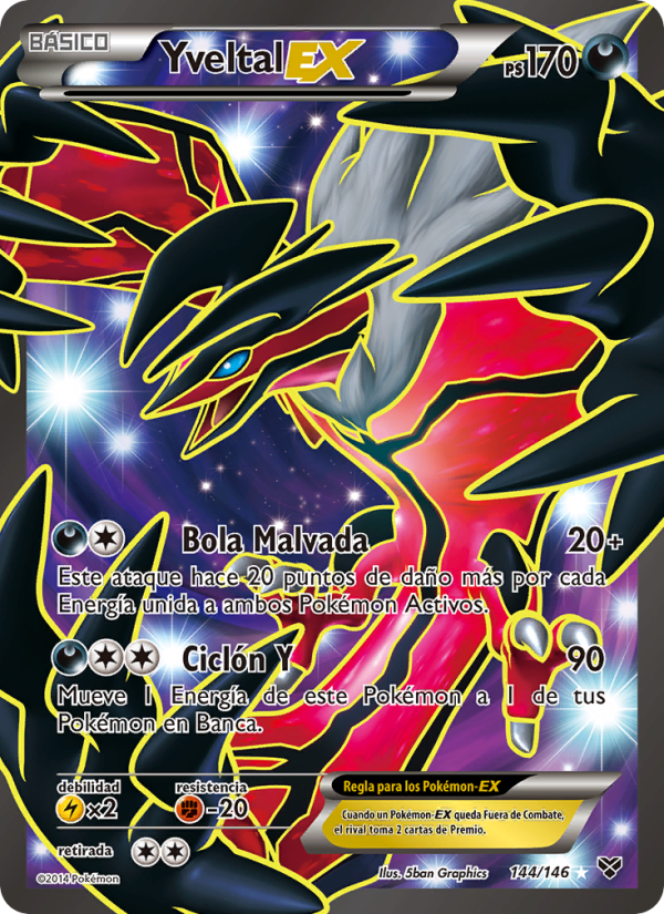 Yveltal EX 144 — XY (Spanish Pokémon TCG card)
