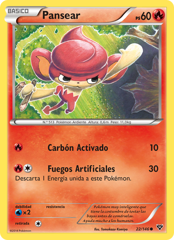 Pansear 22 — XY (Spanish Pokémon TCG card)
