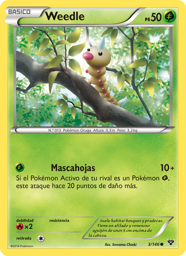 Weedle 3 — XY (Spanish Pokémon TCG card)