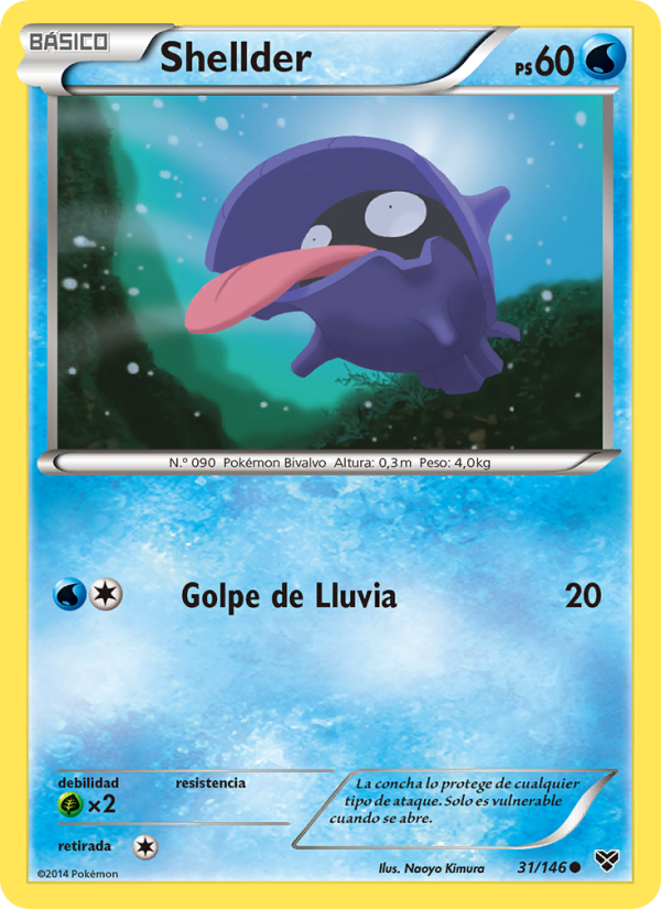 Shellder 31 — XY (Spanish Pokémon TCG card)