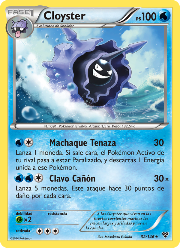 Cloyster 32 — XY (Spanish Pokémon TCG card)
