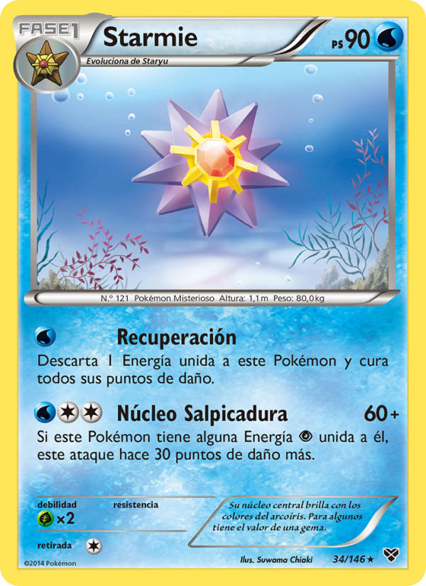 Starmie 34 — XY (Spanish Pokémon TCG card)