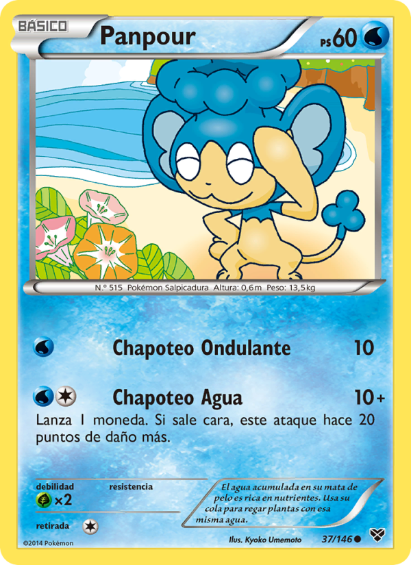 Panpour 37 — XY (Spanish Pokémon TCG card)