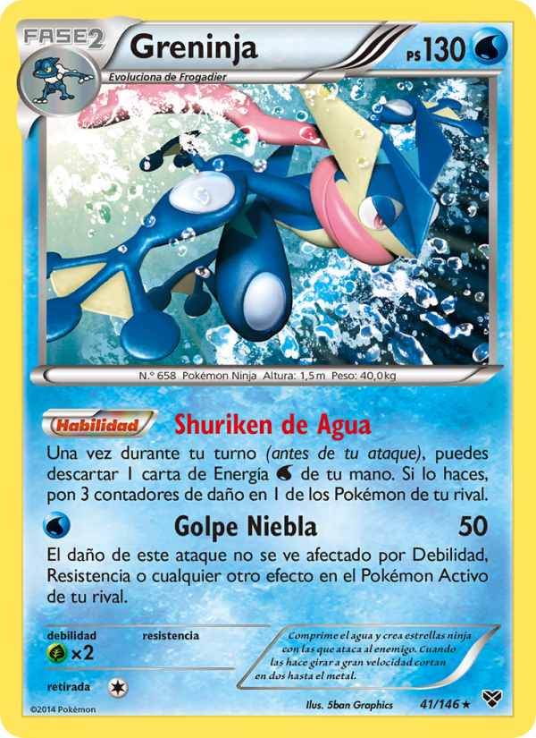 Greninja 41 — XY (Spanish Pokémon TCG card)