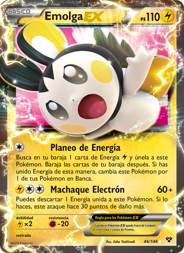 Emolga EX 46 — XY (Spanish Pokémon TCG card)