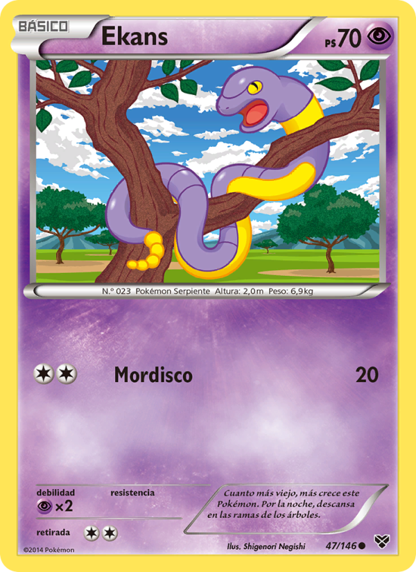 Ekans 47 — XY (Spanish Pokémon TCG card)