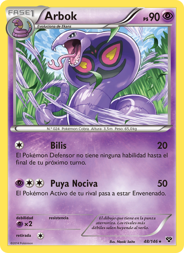 Arbok 48 — XY (Spanish Pokémon TCG card)