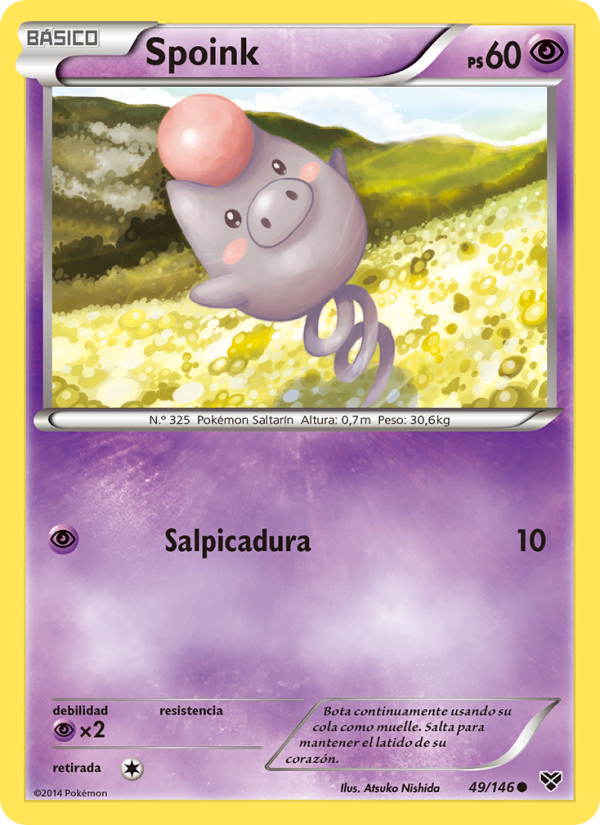 Spoink 49 — XY (Spanish Pokémon TCG card)