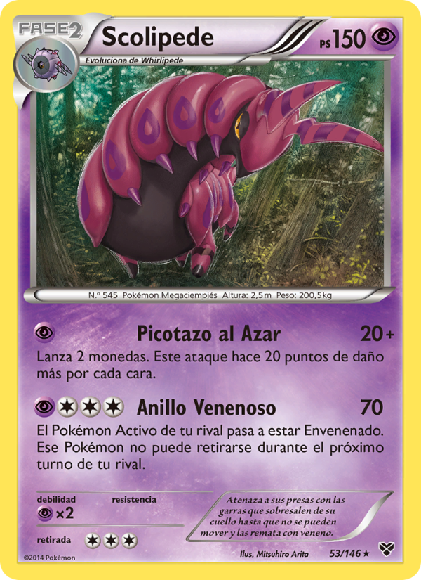 Scolipede 53 — XY (Spanish Pokémon TCG card)