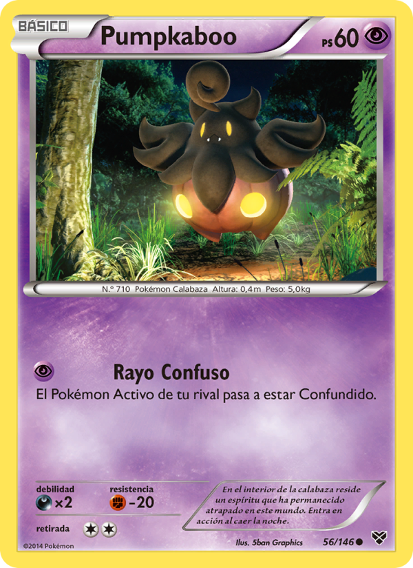 Pumpkaboo 56 — XY (Spanish Pokémon TCG card)