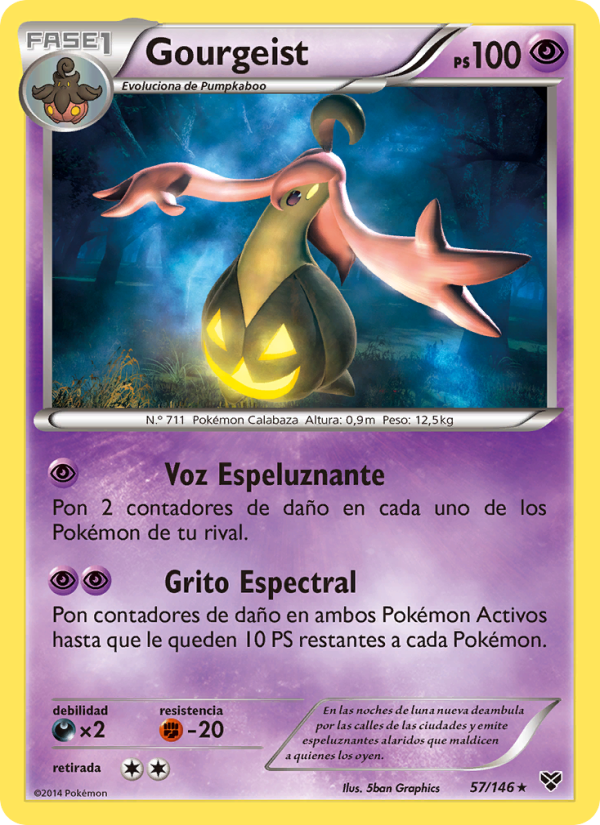 Gourgeist 57 — XY (Spanish Pokémon TCG card)
