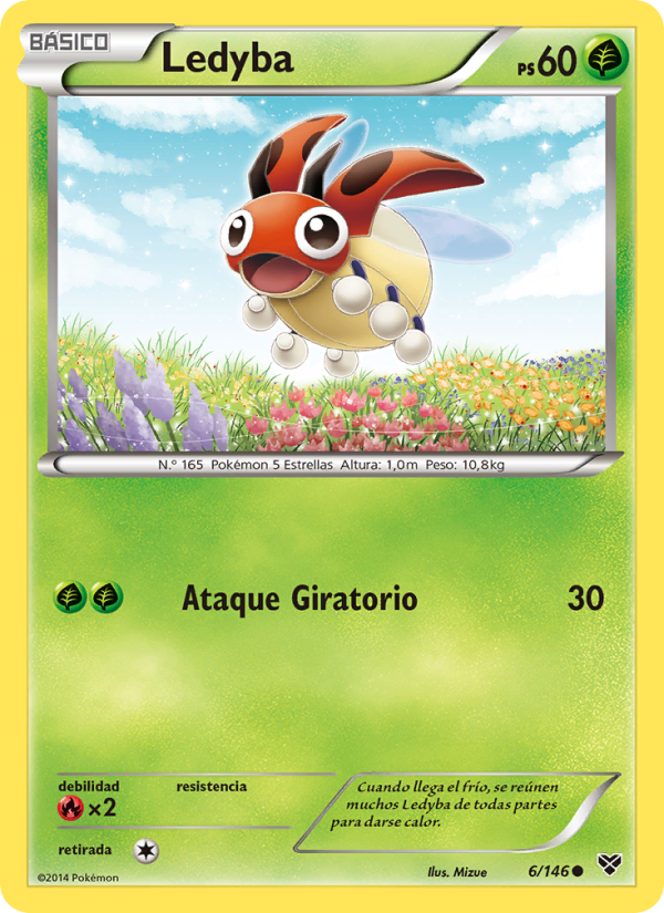 Ledyba 6 — XY (Spanish Pokémon TCG card)