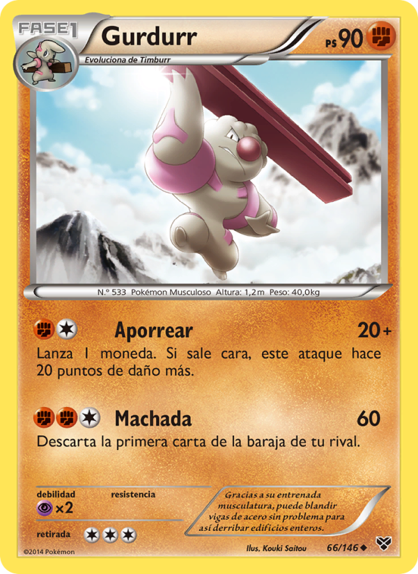Gurdurr 66 — XY (Spanish Pokémon TCG card)