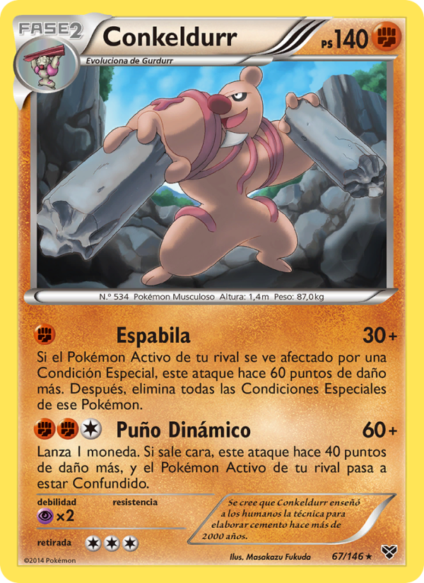 Conkeldurr 67 — XY (Spanish Pokémon TCG card)