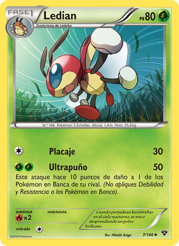 Ledian 7 — XY (Spanish Pokémon TCG card)