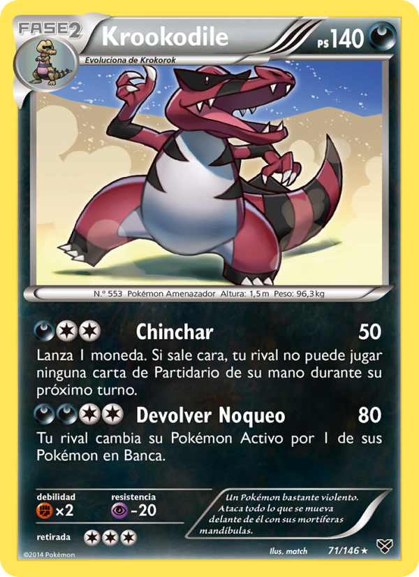 Krookodile 71 — XY (Spanish Pokémon TCG card)