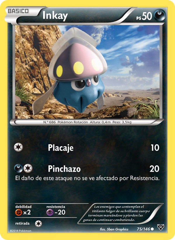 Inkay 75 — XY (Spanish Pokémon TCG card)