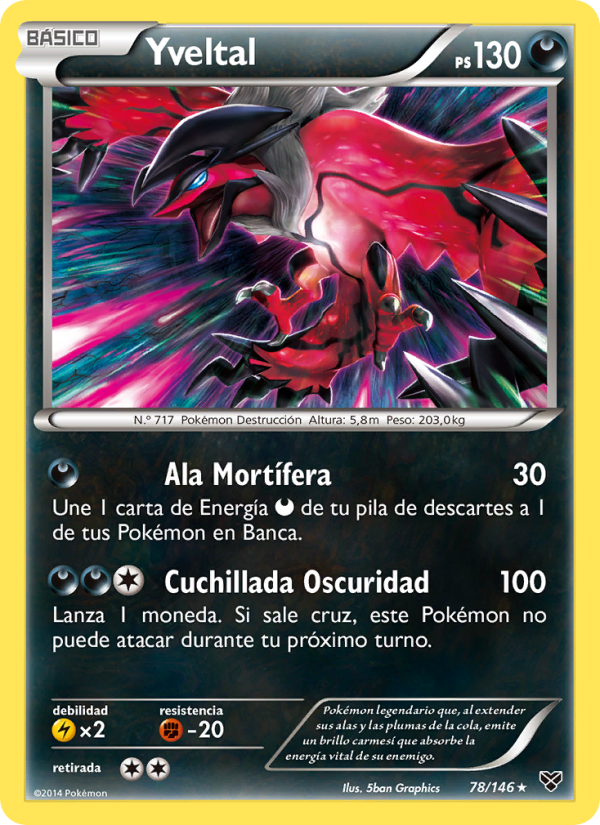 Yveltal 78 — XY (Spanish Pokémon TCG card)