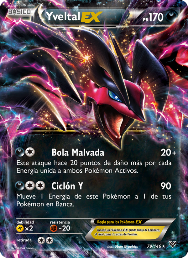 Yveltal EX 79 — XY (Spanish Pokémon TCG card)