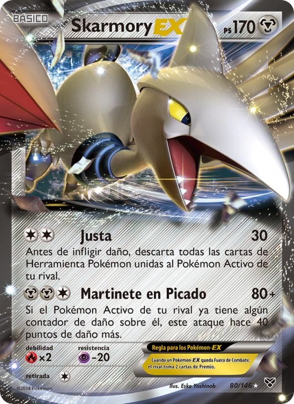 Skarmory EX 80 — XY (Spanish Pokémon TCG card)